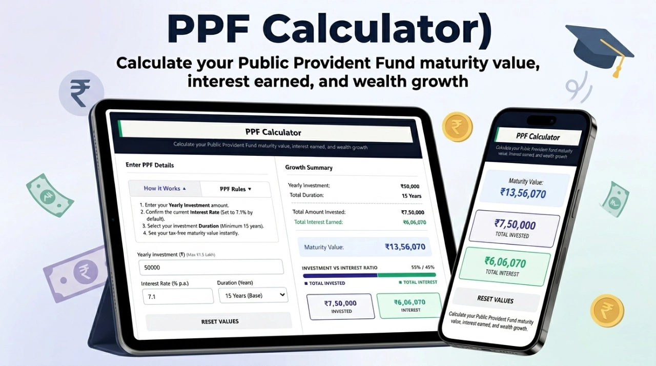 Online PPF Calculator (Public Provident Fund)