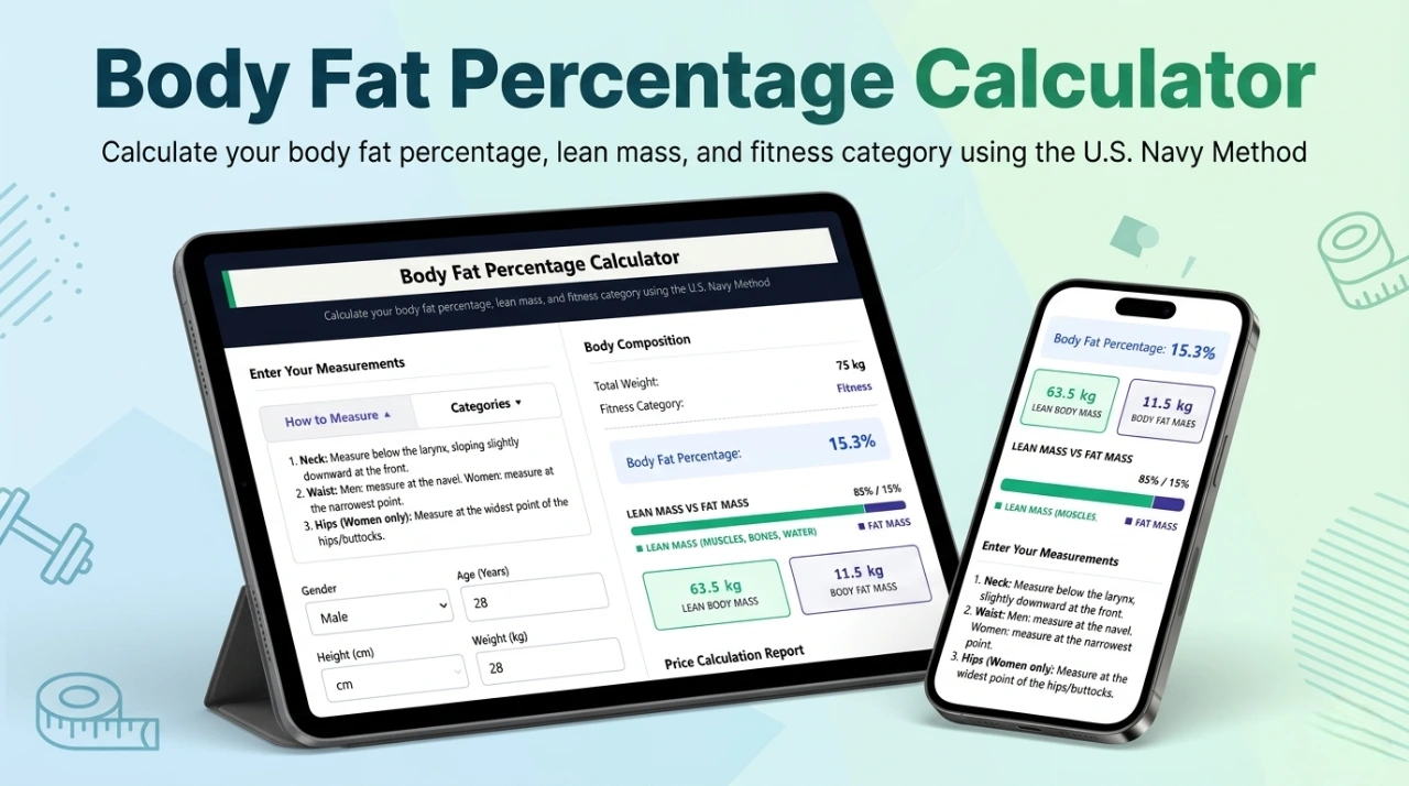 Body Fat Percentage Calculator