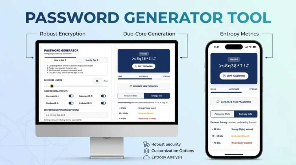 Password Generator Tool – Generate Secure Passwords Online