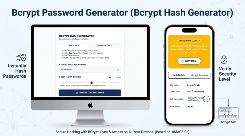 Bcrypt Password Generator – Secure Bcrypt Hash Generator Bcrypt Password Generator – Secure Bcrypt Hash Generator