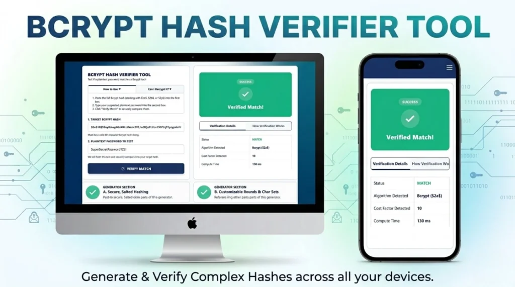 Bcrypt Hash Verifier Tool – Bcrypt Password Checker Bcrypt Hash Verifier Tool – Bcrypt Password Checker