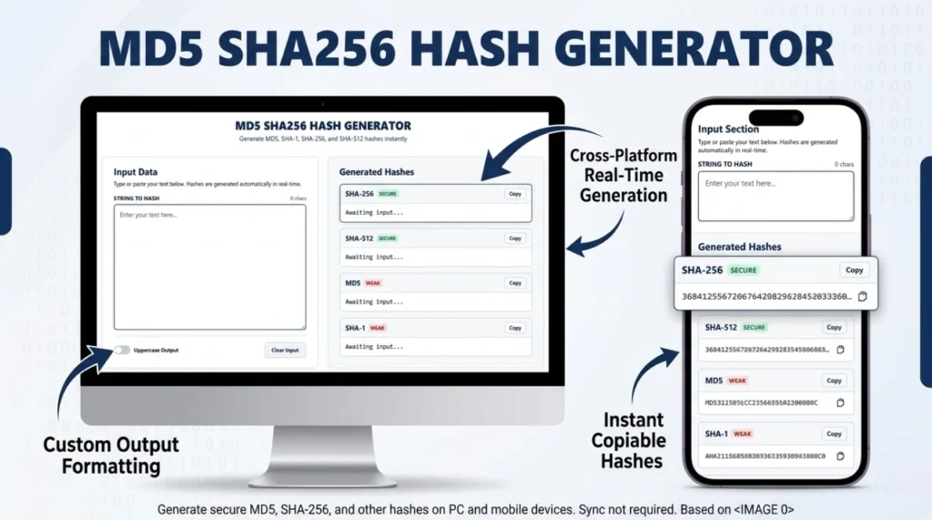 MD5 SHA256 Hash Generator – Create Hashes Instantly Online