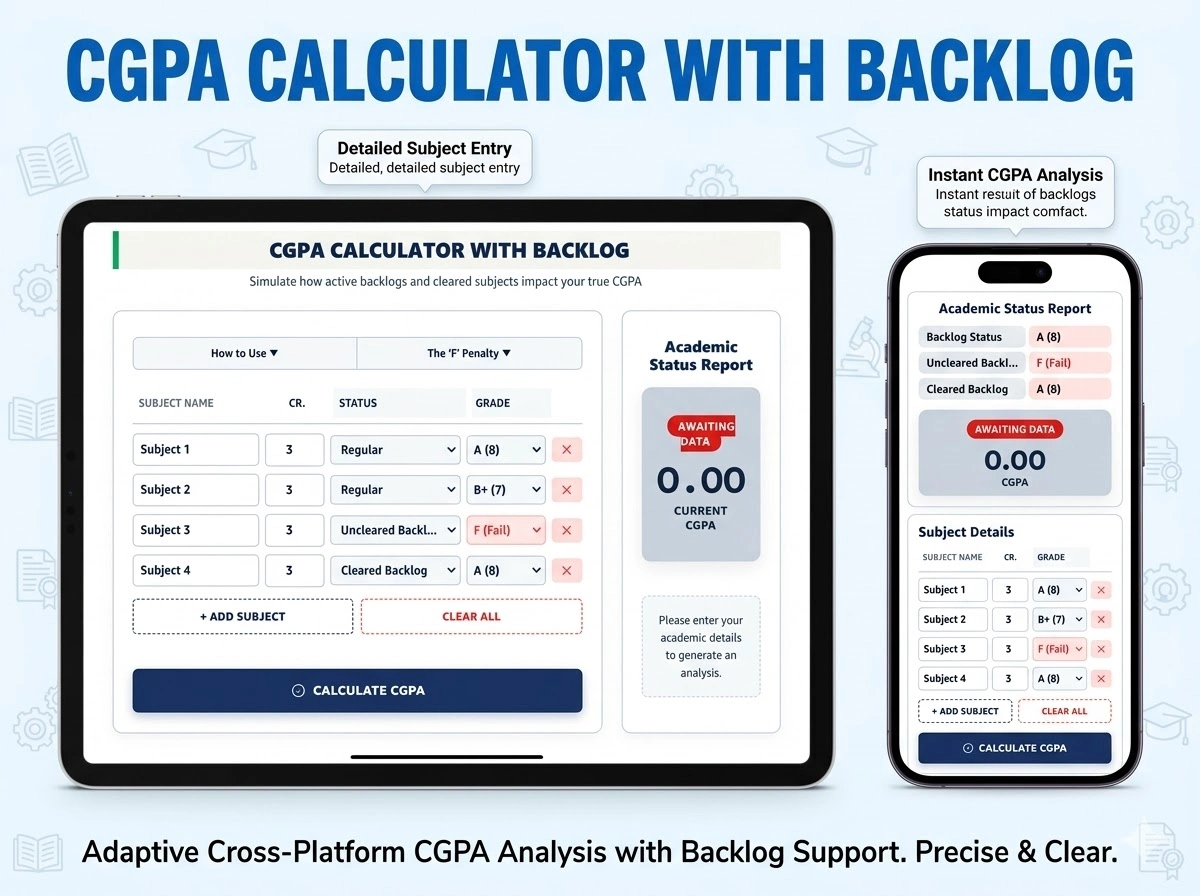 Step-by-Step CGPA Backlog Calculation