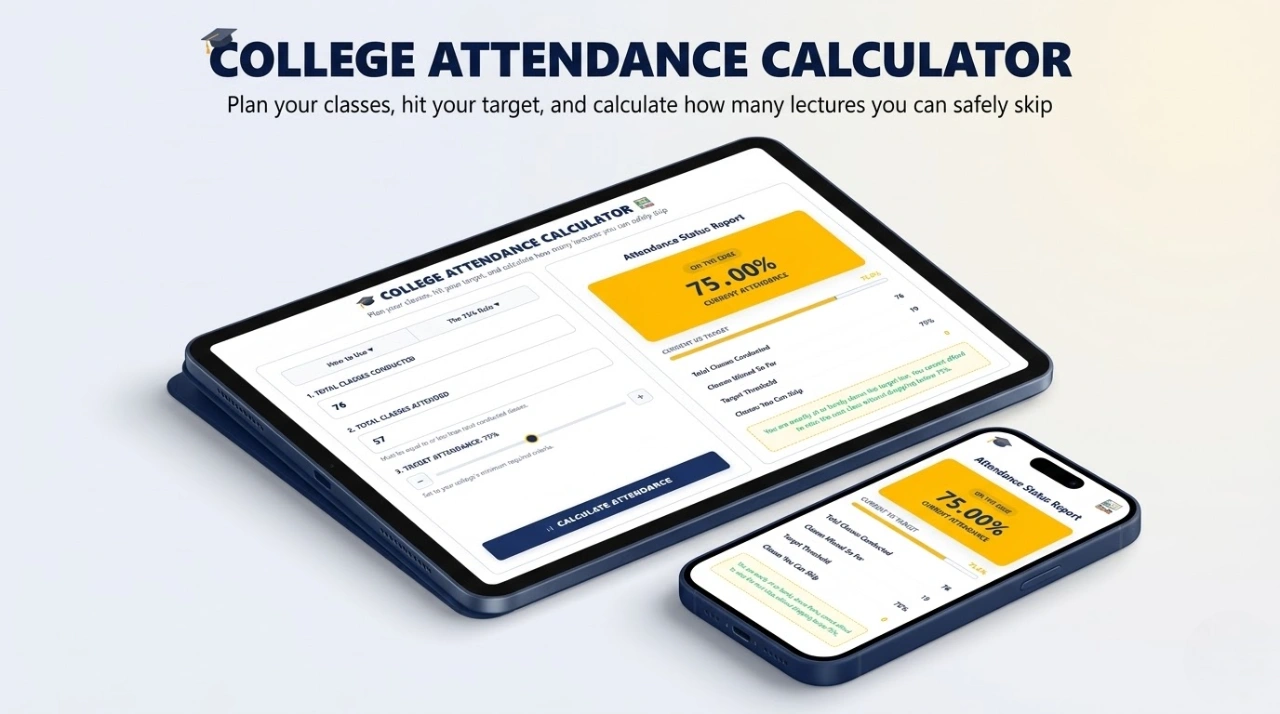 College Attendance Calculator – Calculate Attendance Percentage