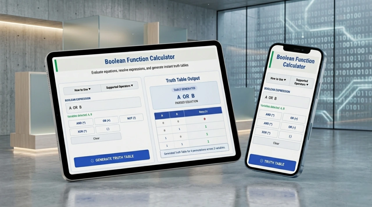 boolean function calculator​