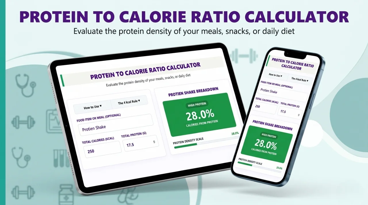 Protein to Calorie Ratio Calculator (Macro Calculator)