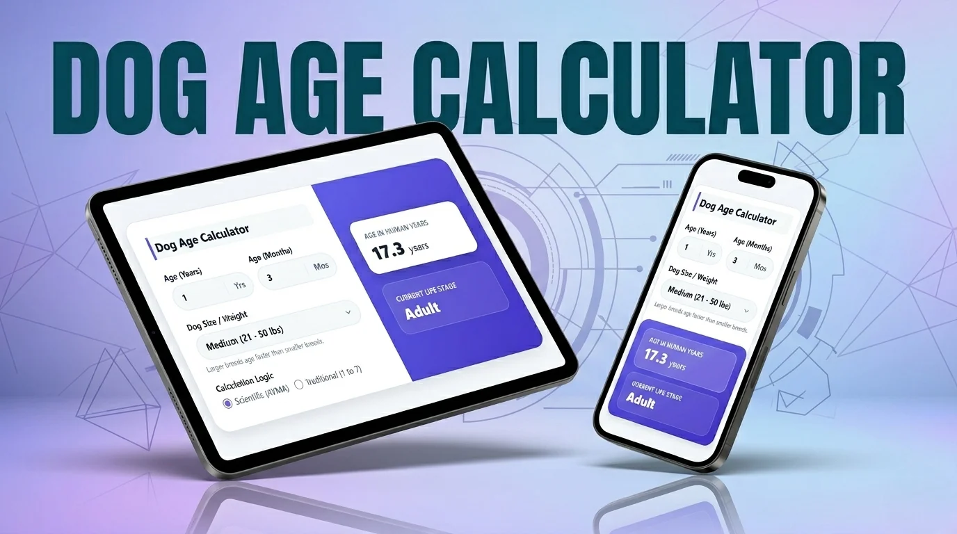 Dog Age Calculator – Convert Dog Years to Human Years Easily