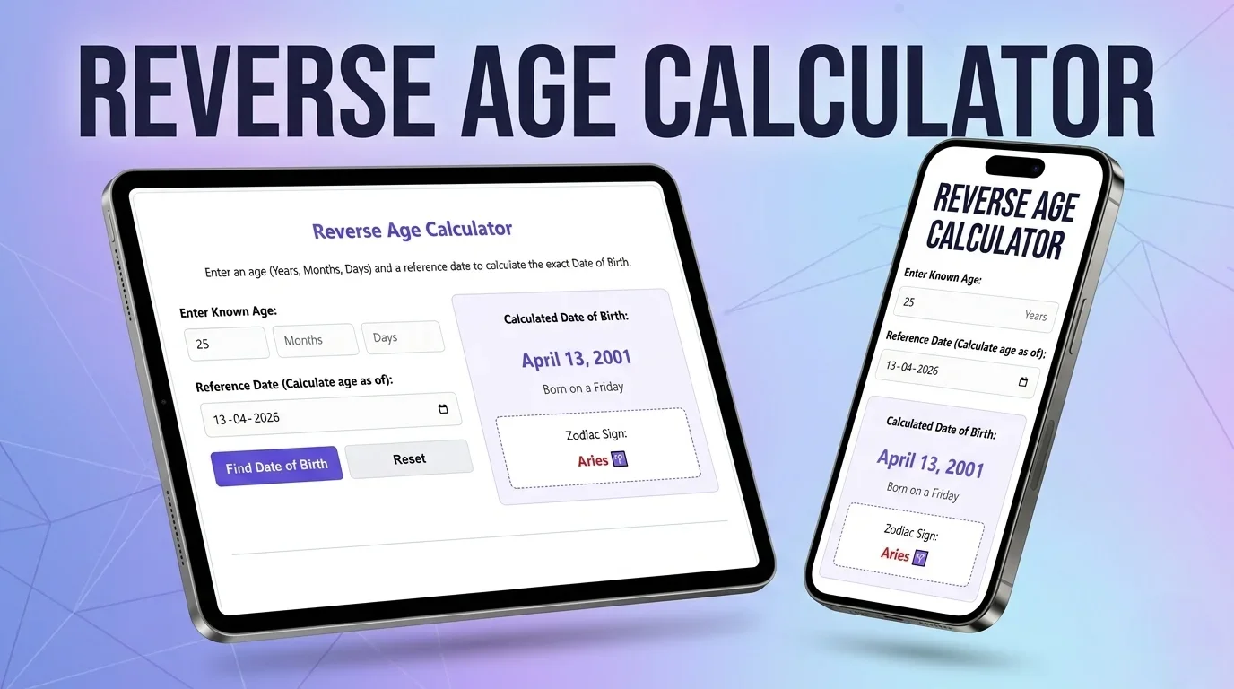 reverse age calculator​